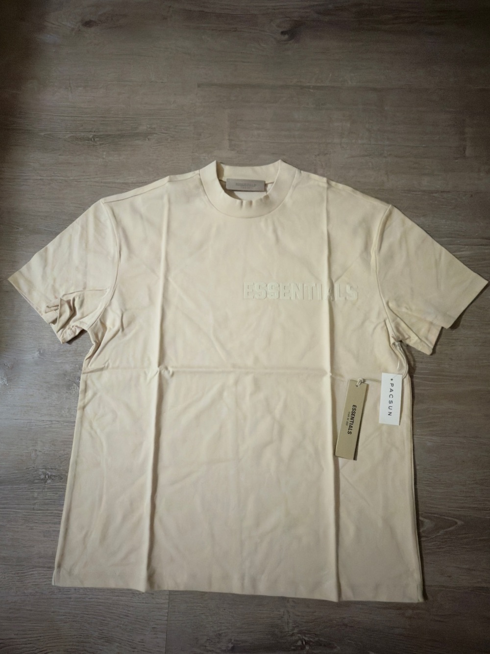 Essentials Men's Eggshell Crewneck Logo Tee